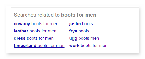 google search recommend